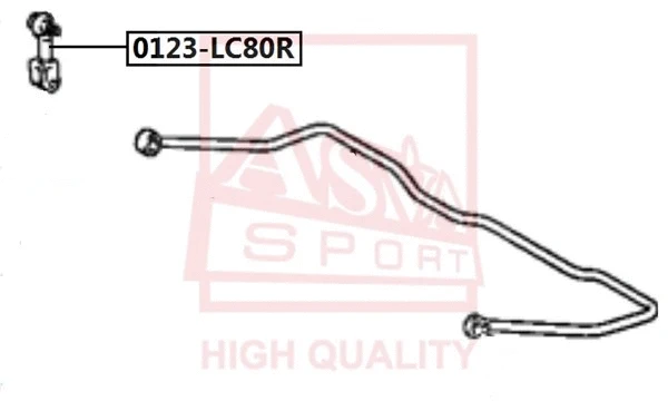 Link/Coupling Rod, stabiliser bar (0123-LC80R)