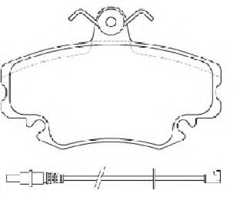 Brake Pad Set, disc brake (AKD-1251)