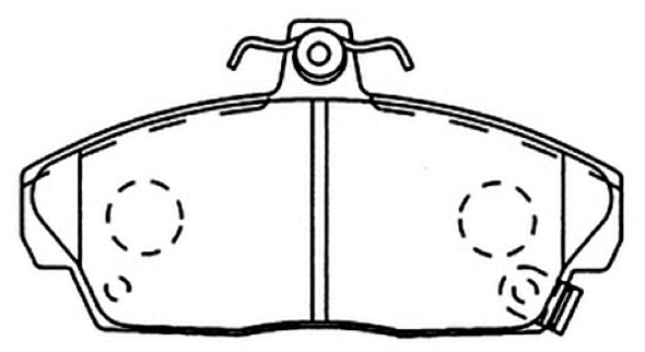 Brake Pad Set, disc brake (AKD-1337)