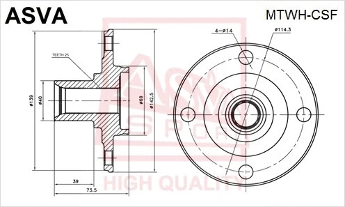 Wheel Hub (MTWH-CSF)