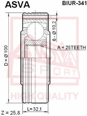 Joint Kit, drive shaft (BIUR-341)