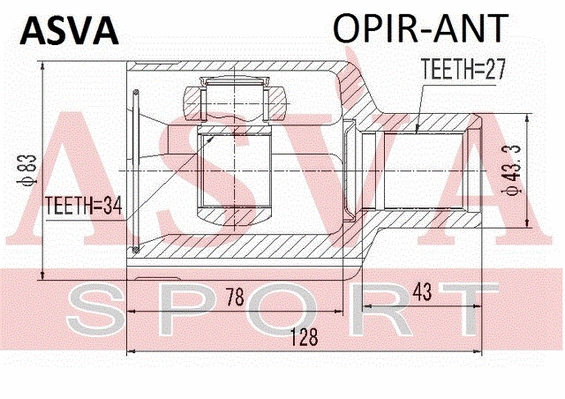 Joint Kit, drive shaft (OPIR-ANT)