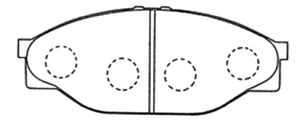 Brake Pad Set, disc brake (AKD-1227)
