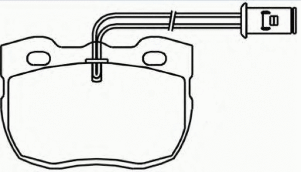 Brake Pad Set, disc brake (AKD-0238)