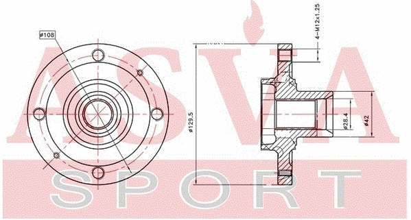 Wheel Hub (PGWH-308F)