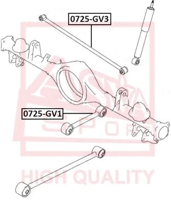 Control/Trailing Arm, wheel suspension (0725-GV1)