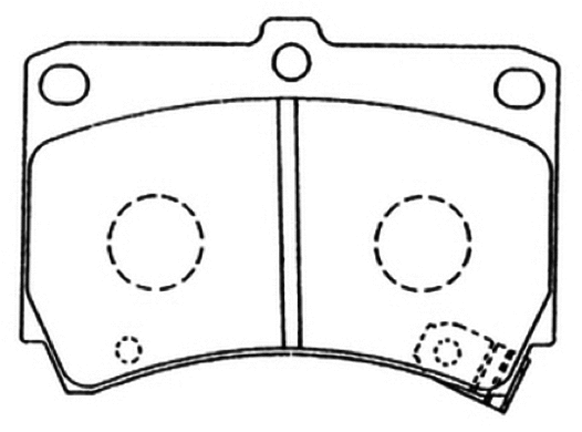 Brake Pad Set, disc brake (AKD-1113)