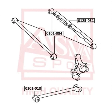 Mounting, control/trailing arm (0101-084)