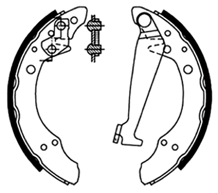 Brake Shoe Set (AKS-0534)