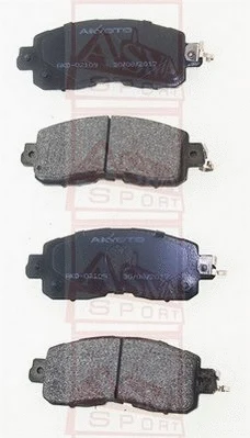 Brake Pad Set, disc brake (AKD-02109)