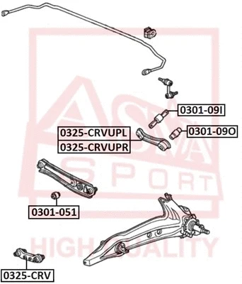 Mounting, control/trailing arm (0301-051)