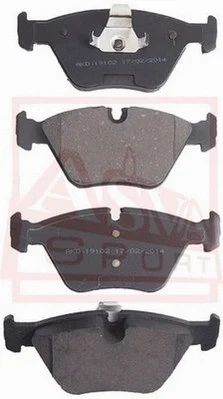 Brake Pad Set, disc brake (AKD-19102)