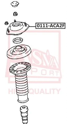 Mounting, shock absorber (0111-ACA2F)