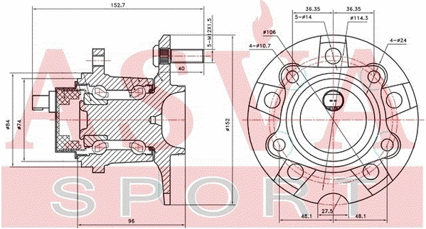 Wheel Hub (TYWH-ACM20R)