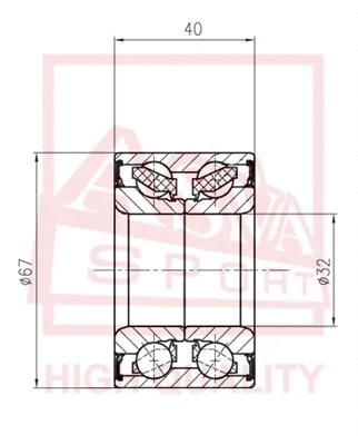 Wheel Bearing (DAC32670040)