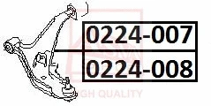 Control/Trailing Arm, wheel suspension (0224-008)