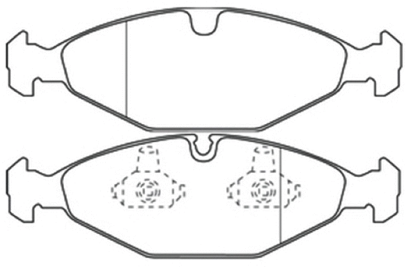 Brake Pad Set, disc brake (AKD-1008)