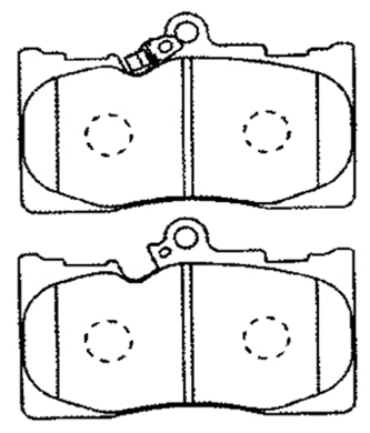Brake Pad Set, disc brake (AKD-30410)