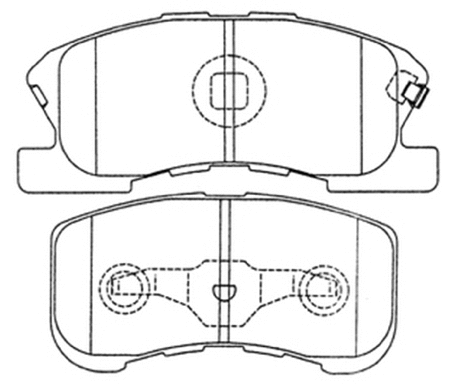 Brake Pad Set, disc brake (AKD-6427)