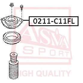 Mounting, shock absorber (0211-C11FL)