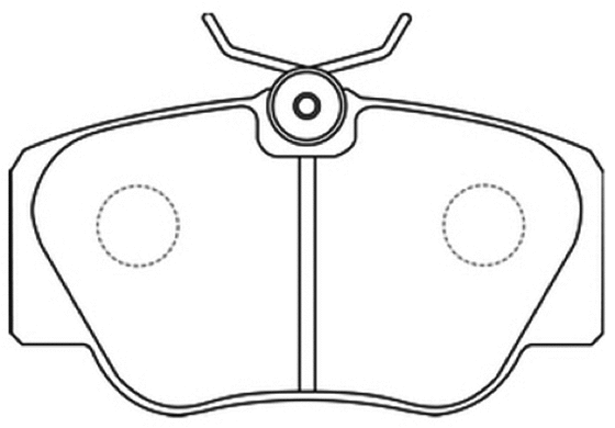 Brake Pad Set, disc brake (AKD-1222)