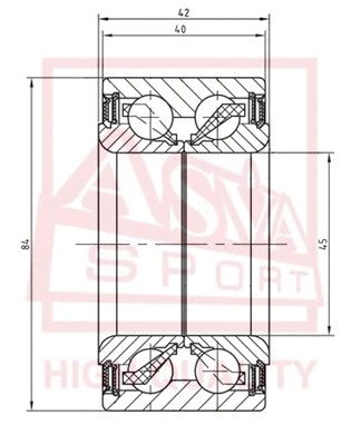 Wheel Bearing (DAC45840042-40)