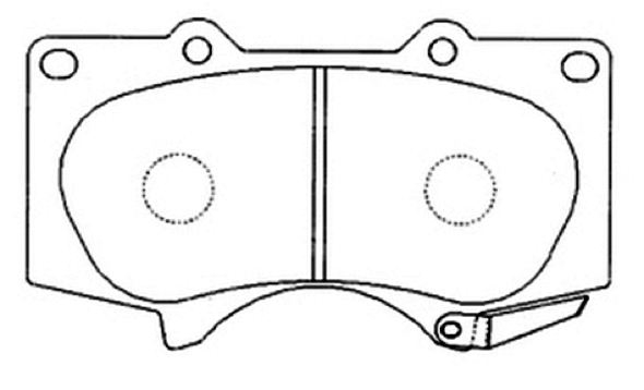 Brake Pad Set, disc brake (AKD-1482)