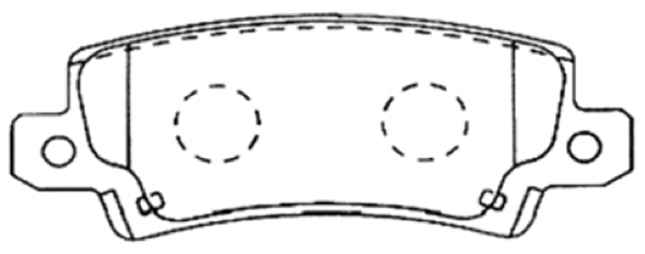 Brake Pad Set, disc brake (AKD-1259)