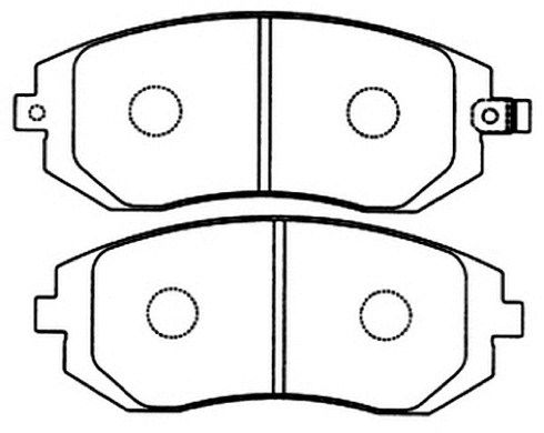 Brake Pad Set, disc brake (AKD-1286)