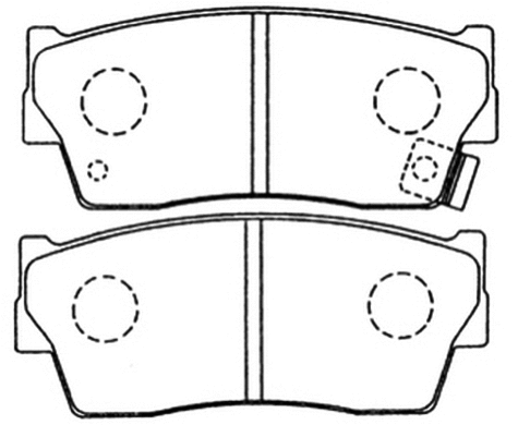 Brake Pad Set, disc brake (AKD-9298)