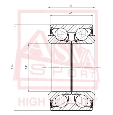 Wheel Bearing (DAC45844042)