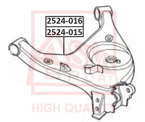 Control/Trailing Arm, wheel suspension (2524-015)