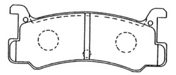 Brake Pad Set, disc brake (AKD-6353)