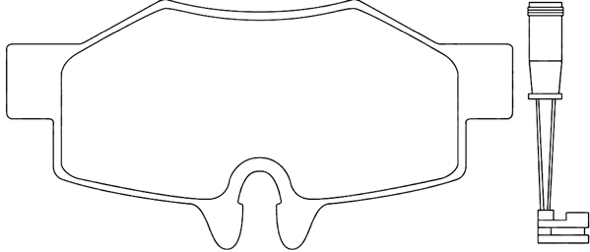 Brake Pad Set, disc brake (AKD-2679)
