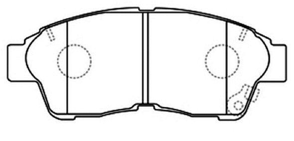 Brake Pad Set, disc brake (AKD-1322)