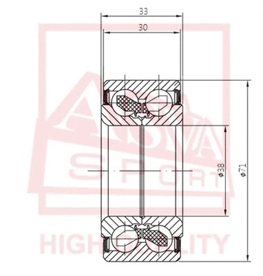 Wheel Bearing (DAC38710033-30)
