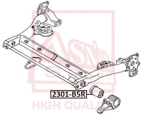 Mounting, control/trailing arm (2301-B5R)