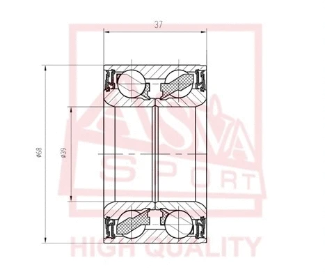 Wheel Bearing (DAC39680037)
