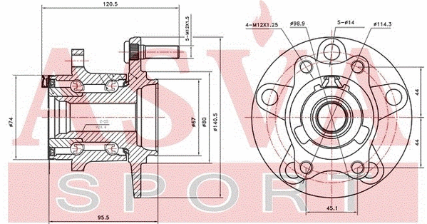 Wheel Hub (MTWH-GA2MR)