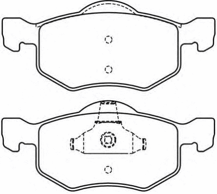 Brake Pad Set, disc brake (AKD-5805)