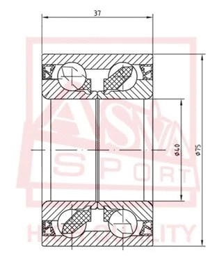 Wheel Bearing (DACM40750037)