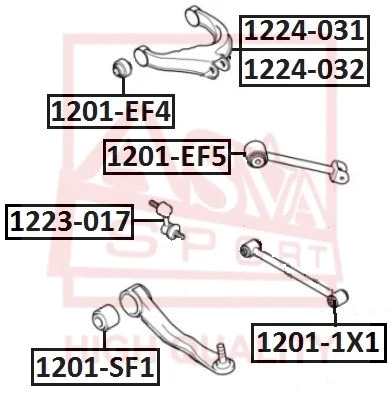 Link/Coupling Rod, stabiliser bar (1223-017)