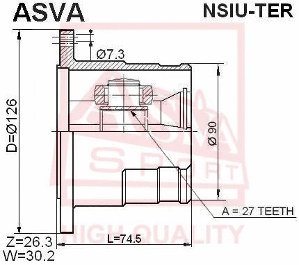 Joint Kit, drive shaft (NSIU-TER)