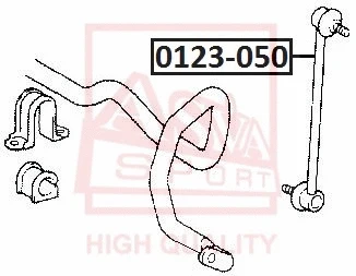 Link/Coupling Rod, stabiliser bar (0123-050)
