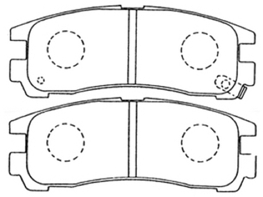 Brake Pad Set, disc brake (AKD-1078)