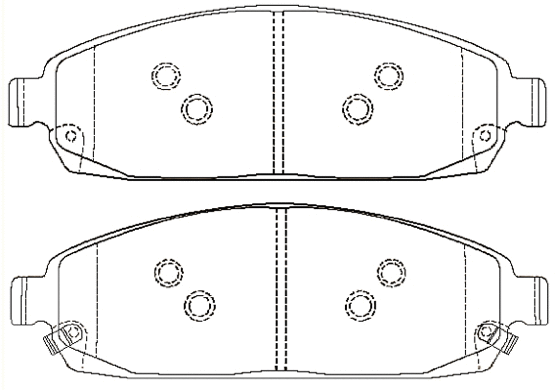 Brake Pad Set, disc brake (AKD-868AA)