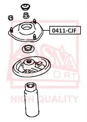 Mounting, shock absorber (0411-CJF)