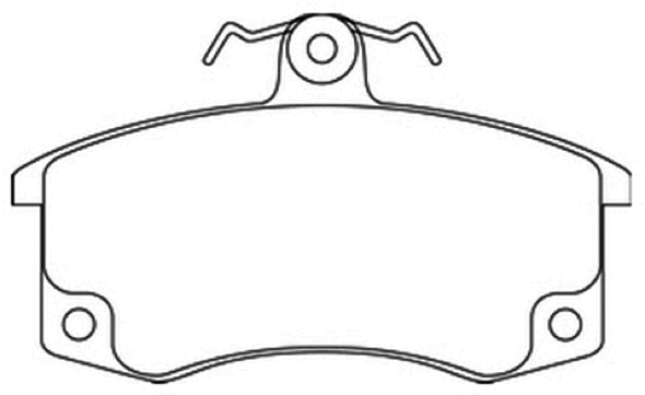 Brake Pad Set, disc brake (AKD-0223)