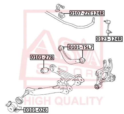 Link/Coupling Rod, stabiliser bar (0123-124R)