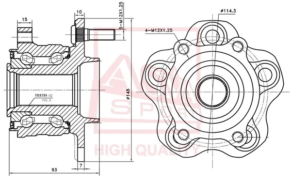 Wheel Hub (NSWH-S51R)